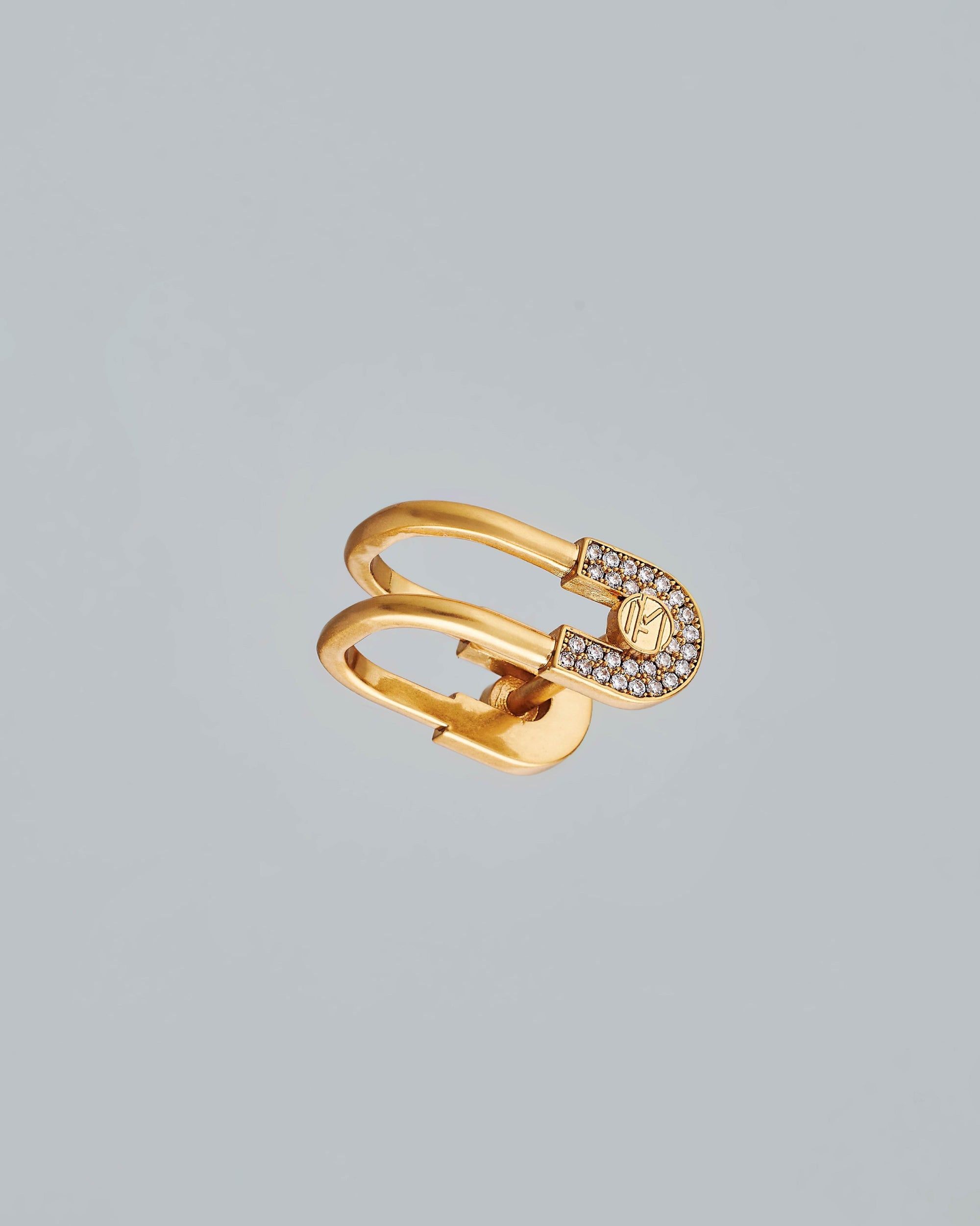 Bling Ring Brooch - Gold