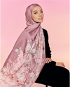 The Gardenia Satin Shawl - Lotus The Gardenia Satin Shawl - Lotus