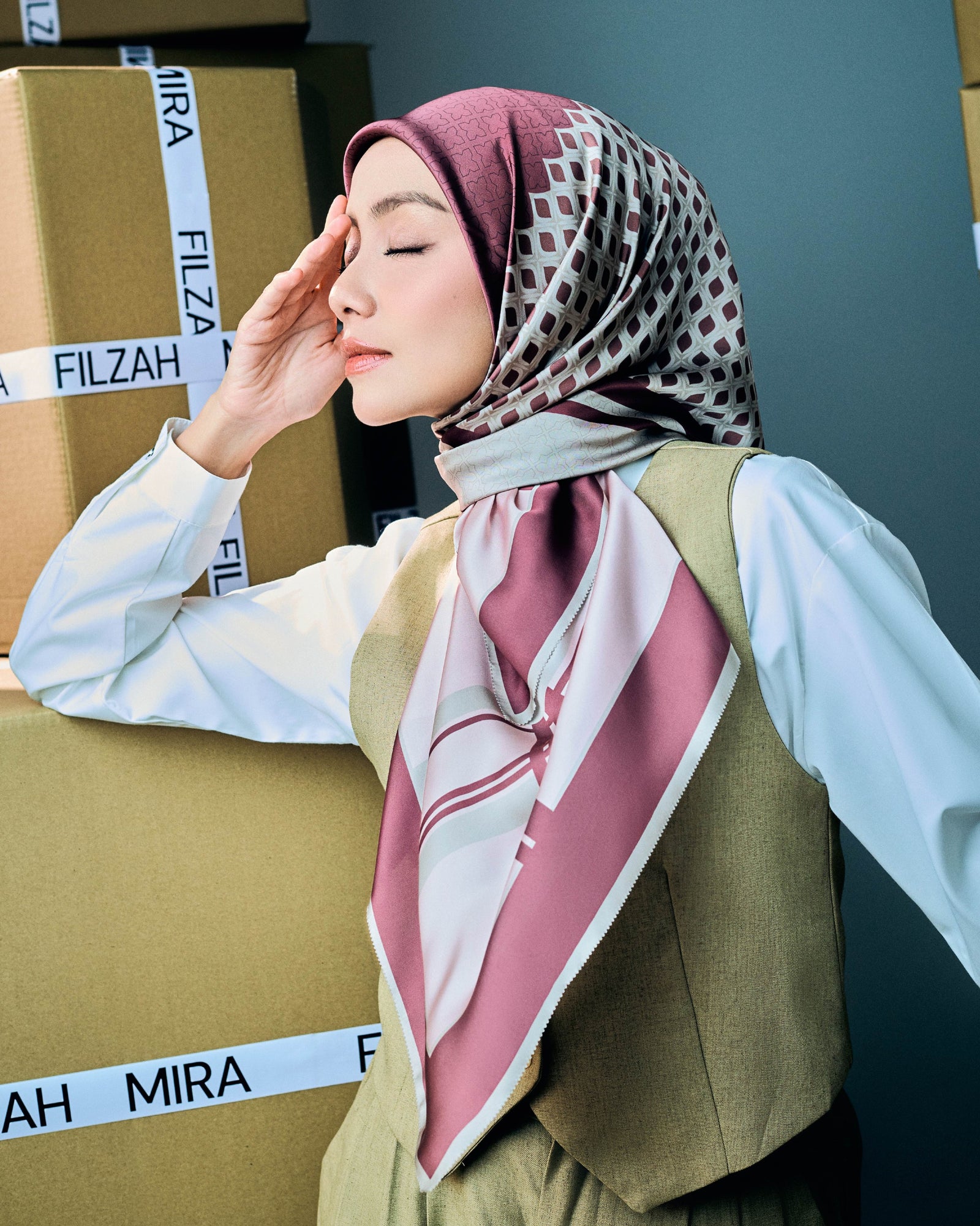 The Plaid Square - Earth Red