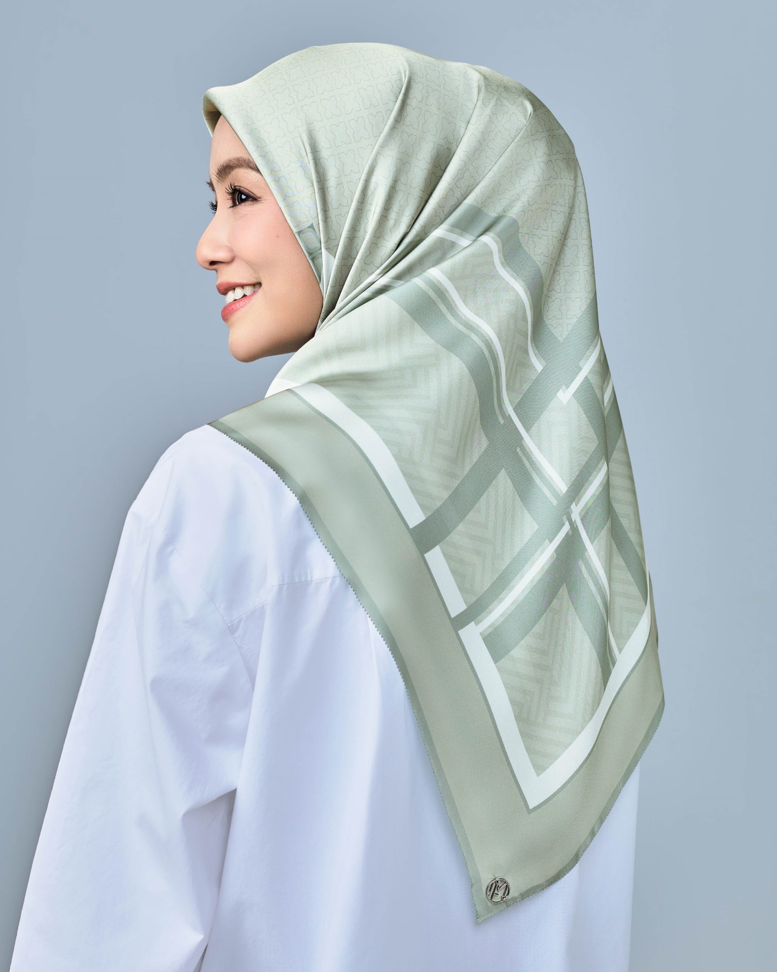 The Plaid Square - Green Tea