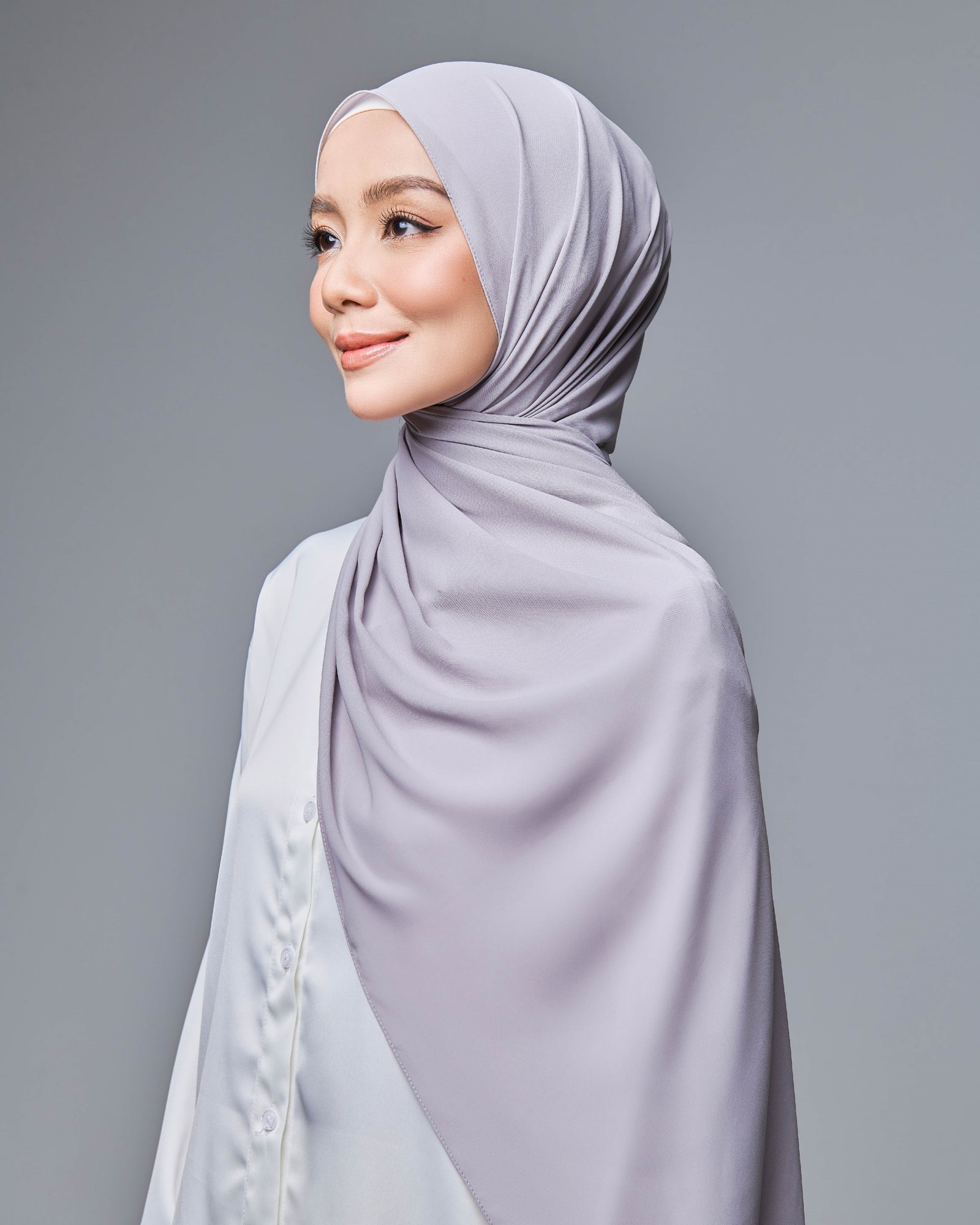 All Day Chiffon Shawl  - Ash Grey