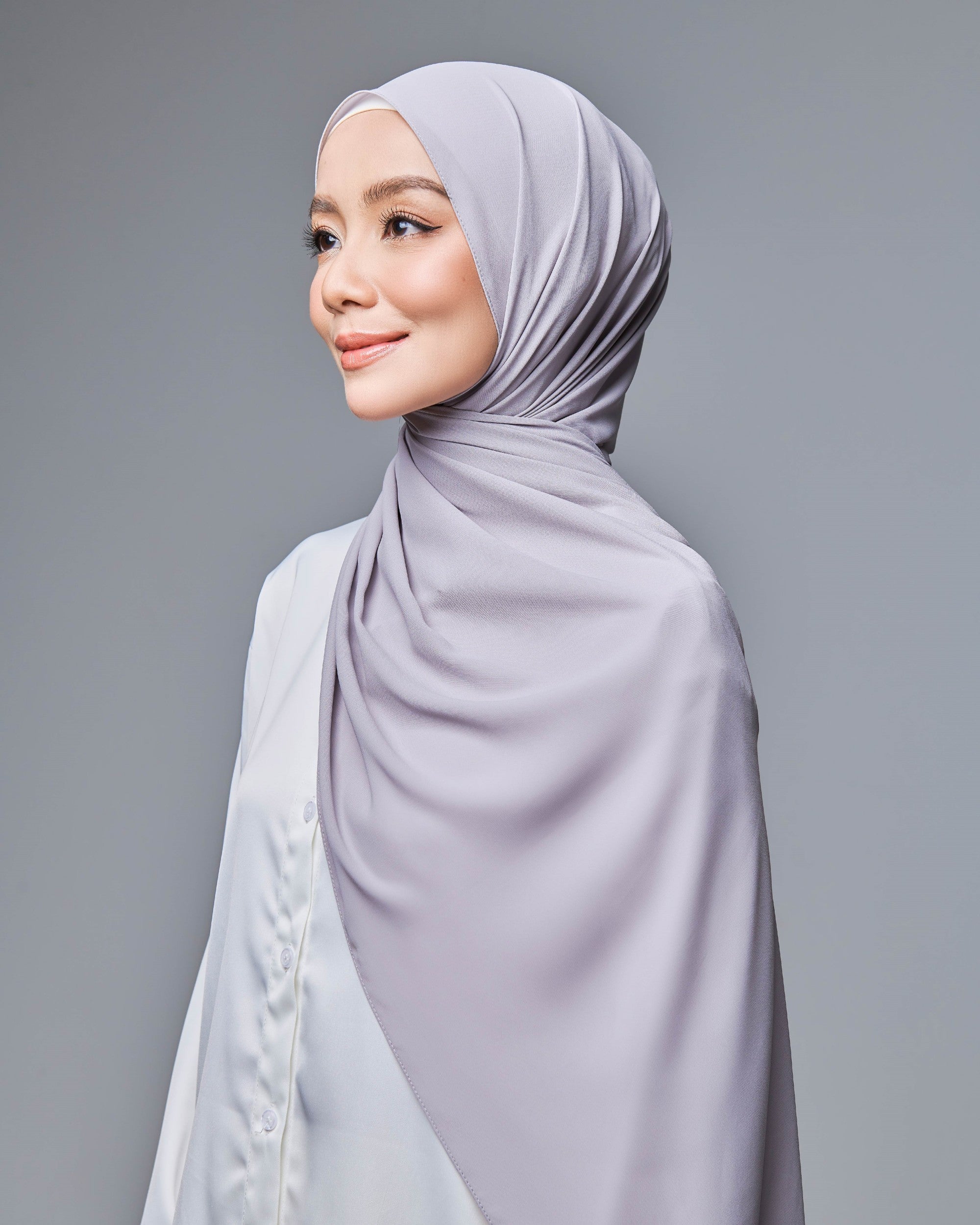 All Day Chiffon Shawl  - Ash Grey