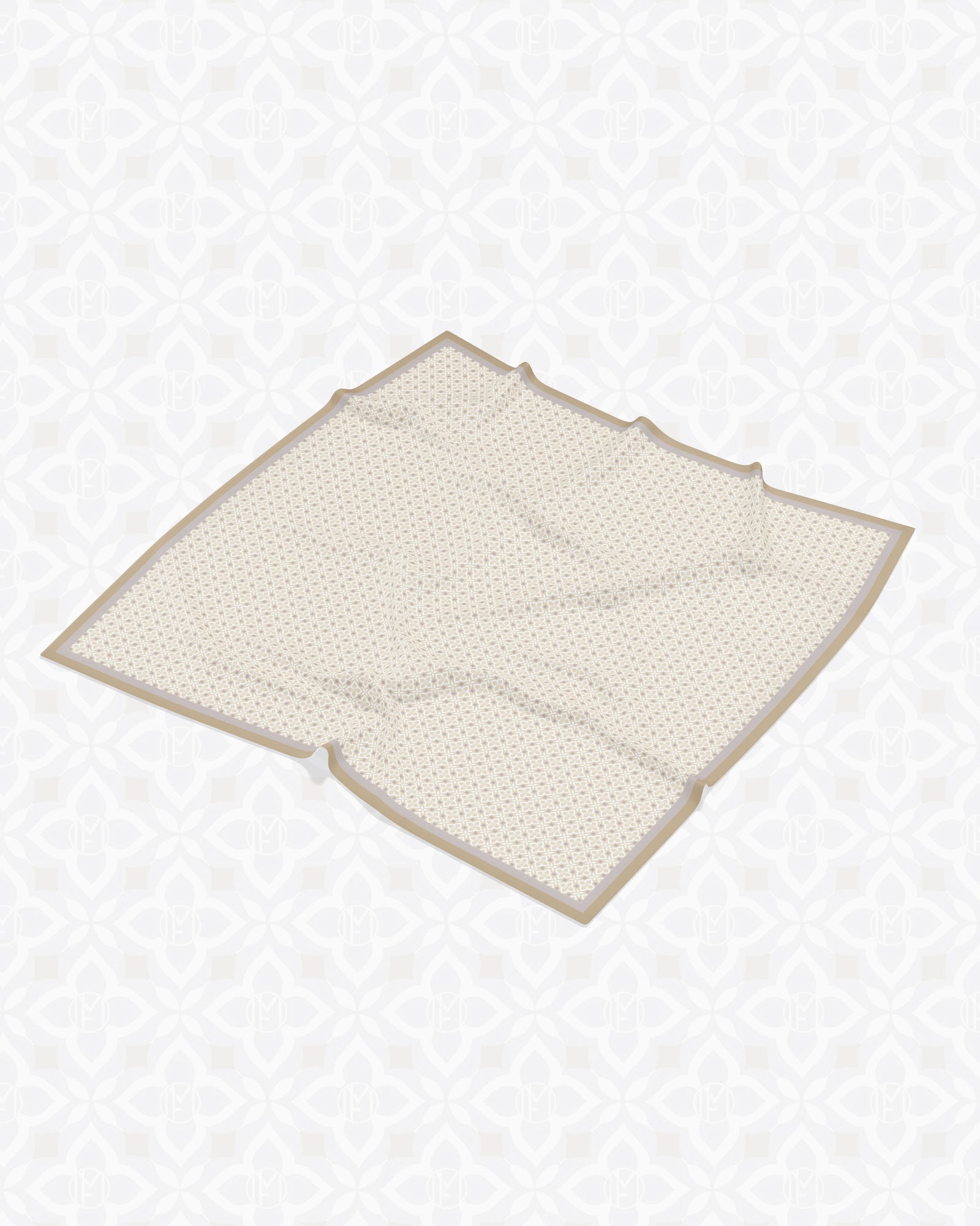 Clover Voile Square - Almond