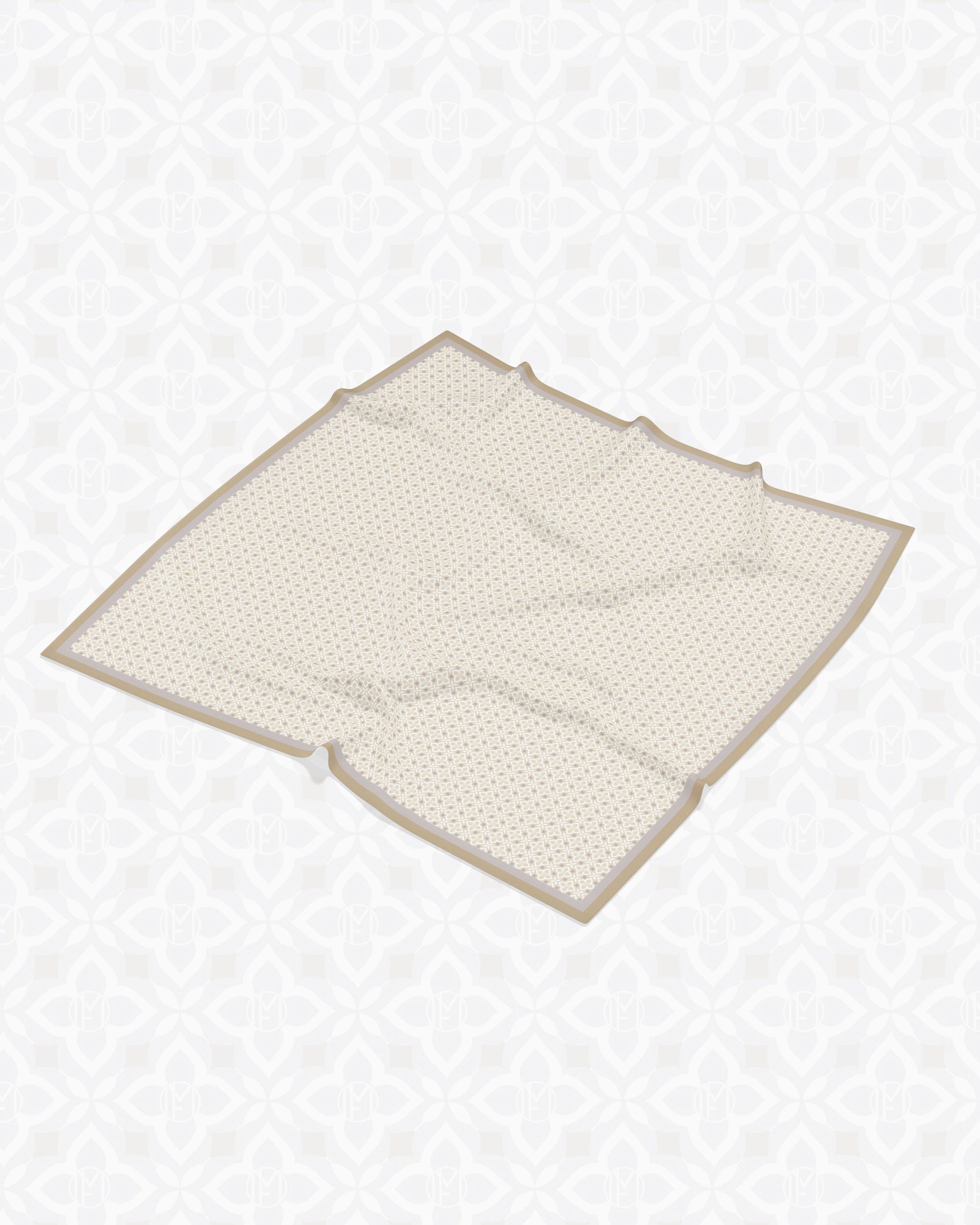 Clover Voile Square - Almond