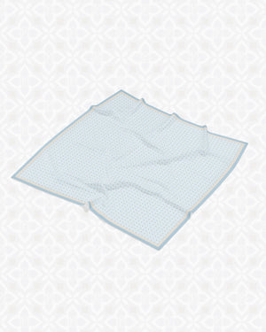 Clover Voile Square - Cerulean