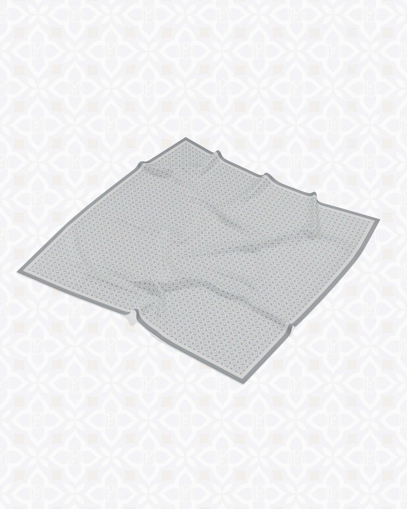 Clover Voile Square - Glacier