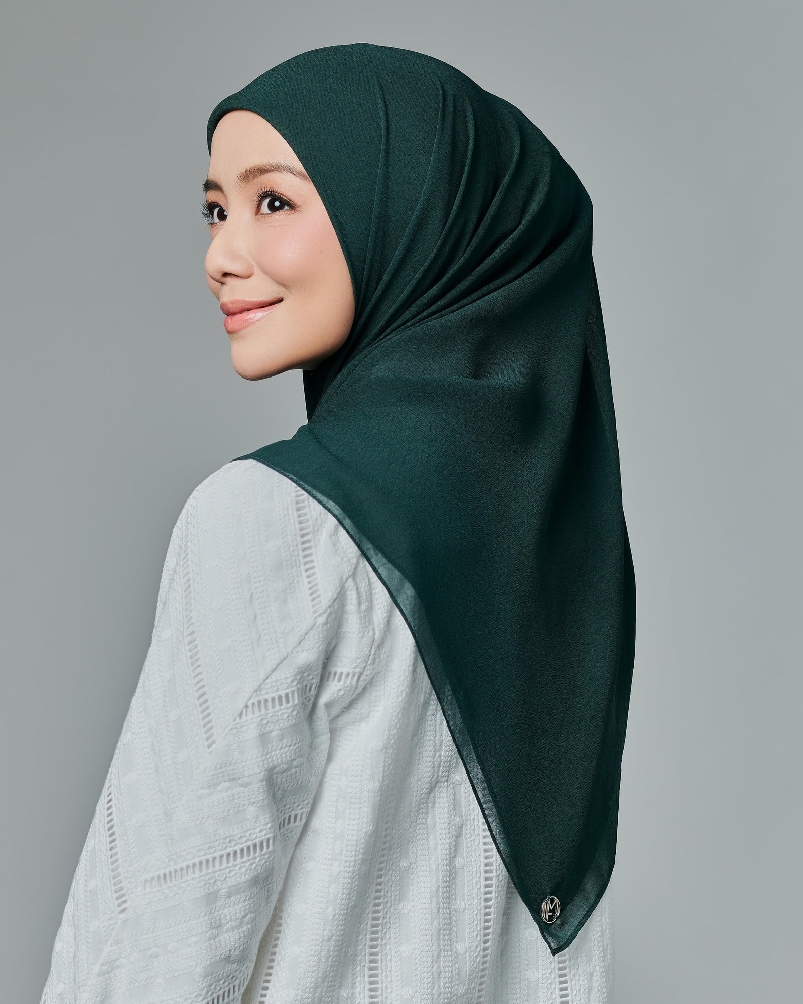 MF Square Chiffon - Forest