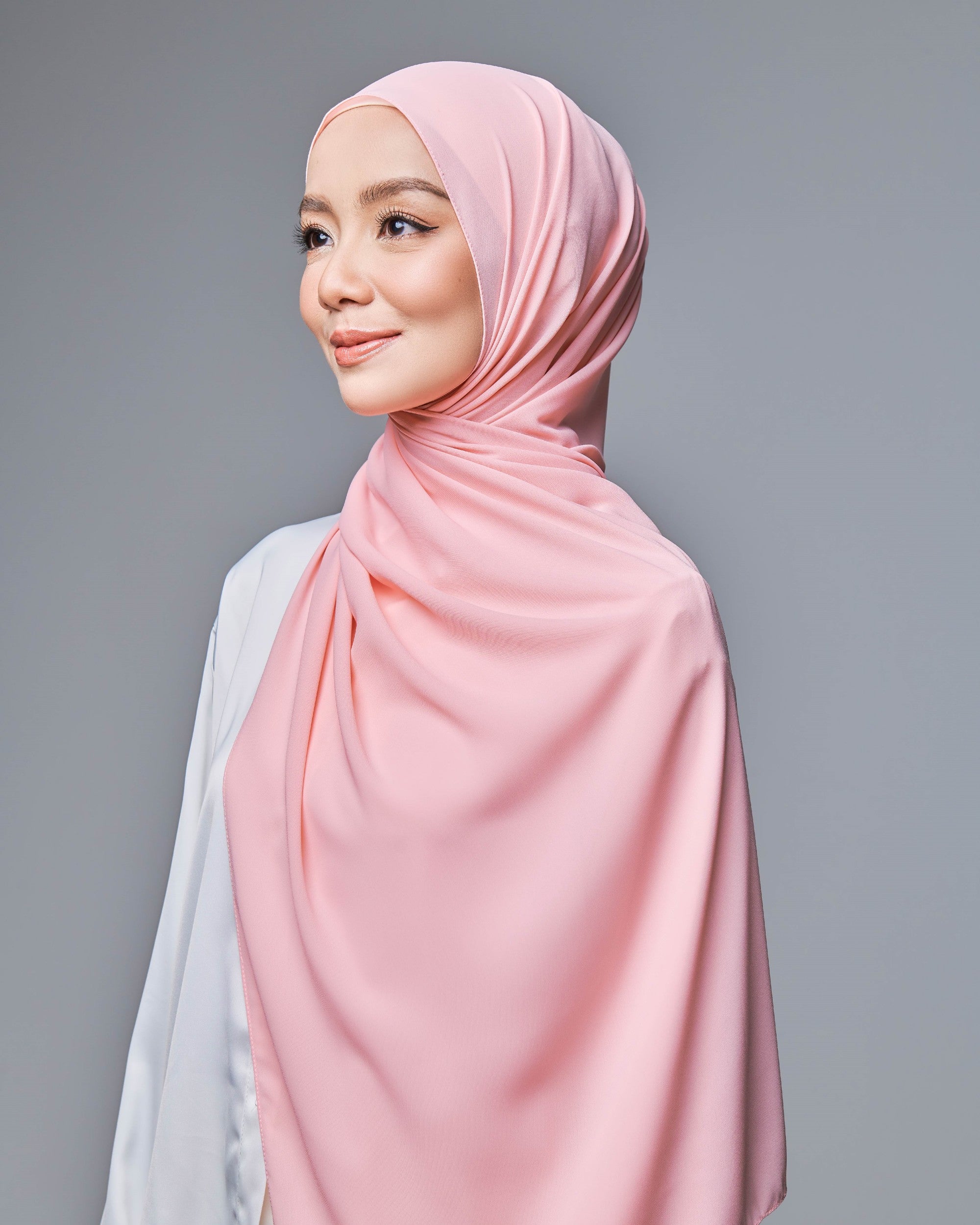 All Day Chiffon Shawl  - Peach Rose