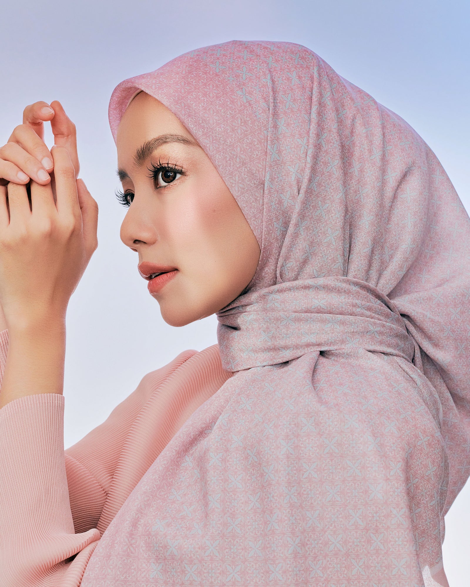 Nour Voile Square - Mauve