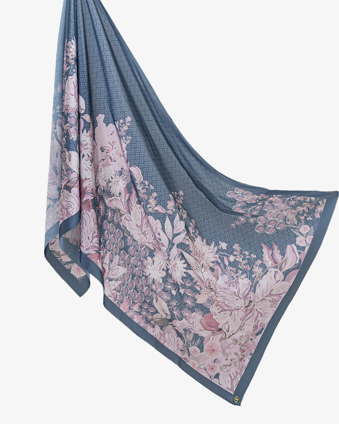 The Gardenia Satin Shawl - Anemone