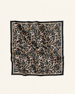 Blooming Belle Square - Black