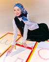 Semarak Satin Square - Biru