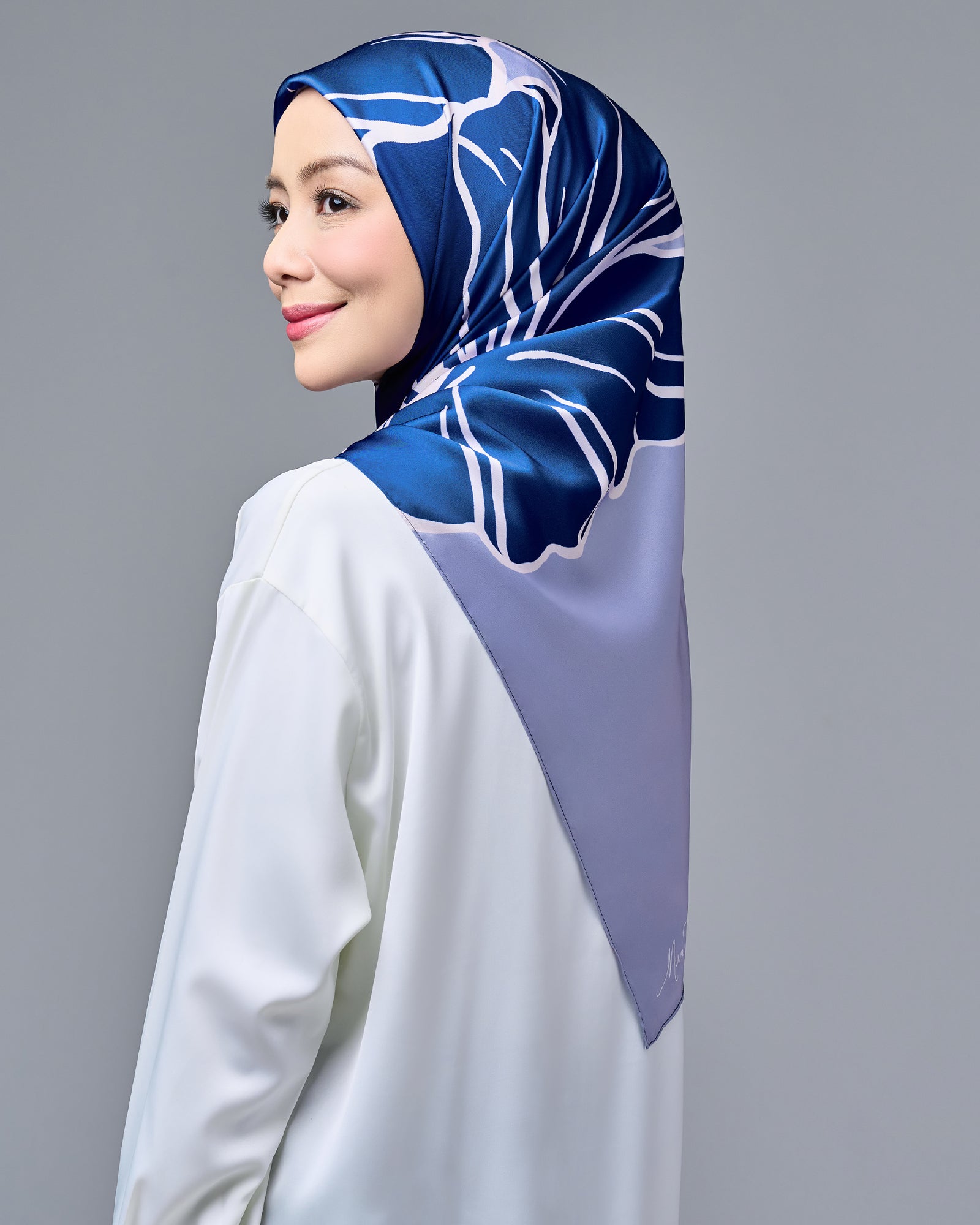 Semarak Satin Square - Biru