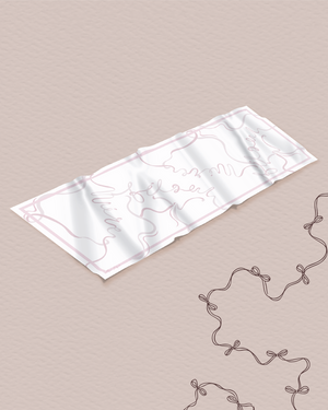 Petite Bow Satin Shawl - Baby Pink