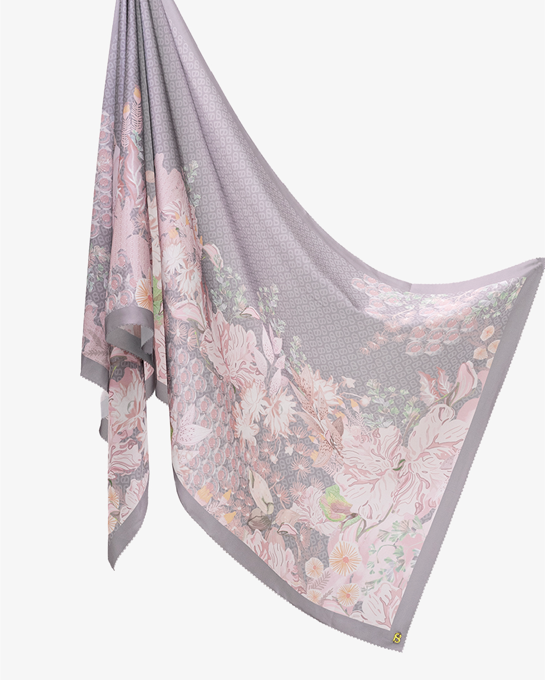 The Gardenia Satin Shawl - Bellflower