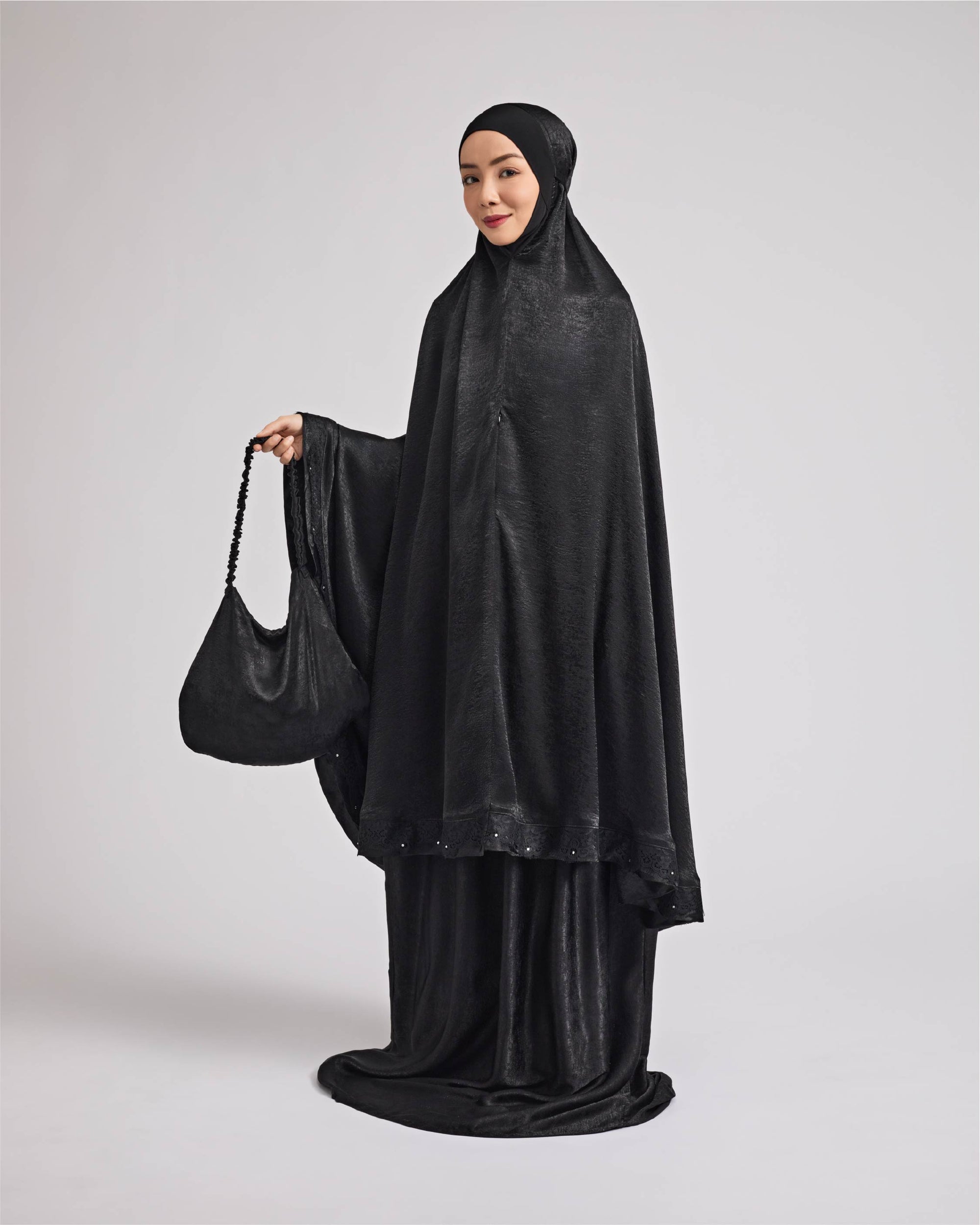 Elina Prayer Robe - Black