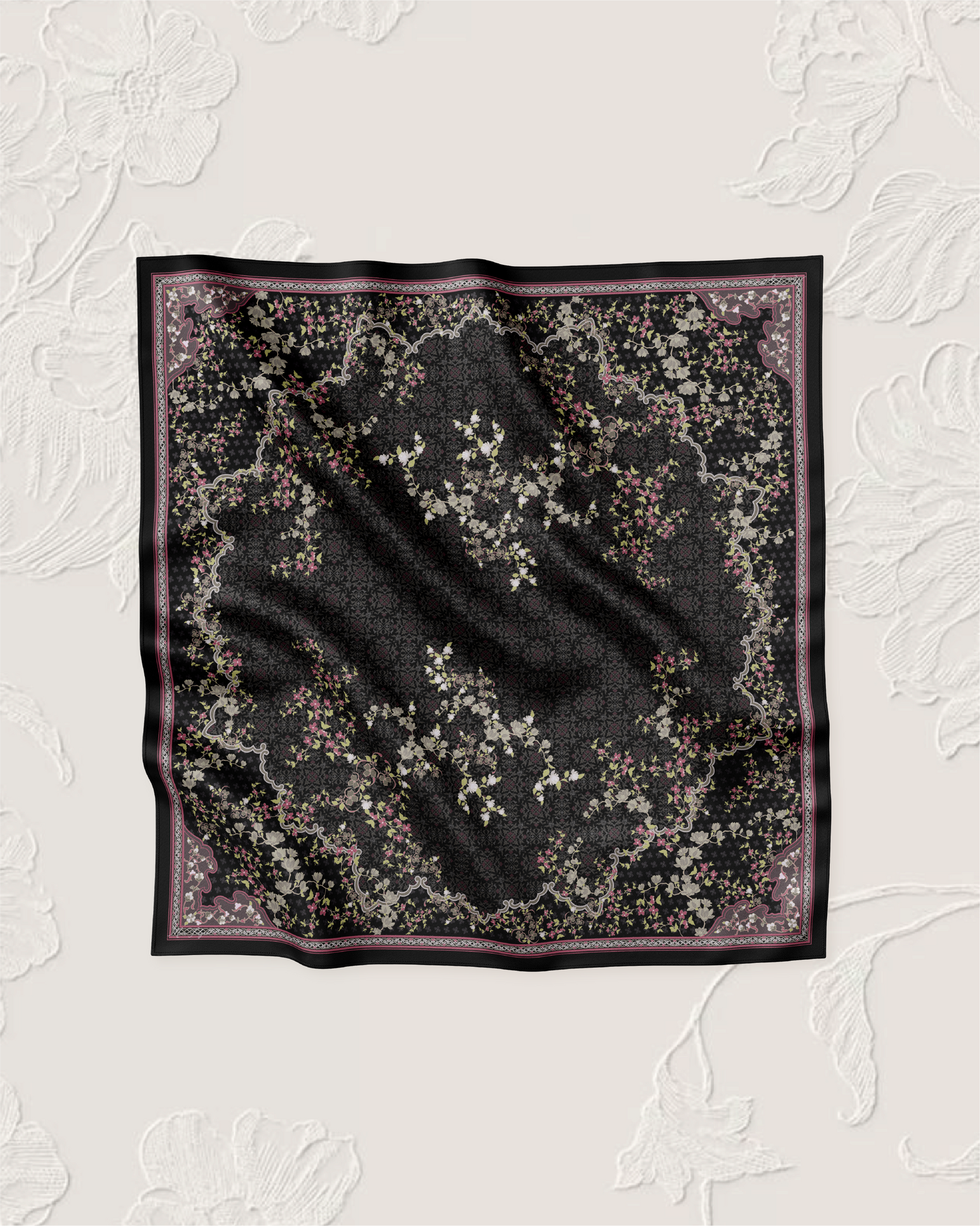 Adinda Voile Square - Black