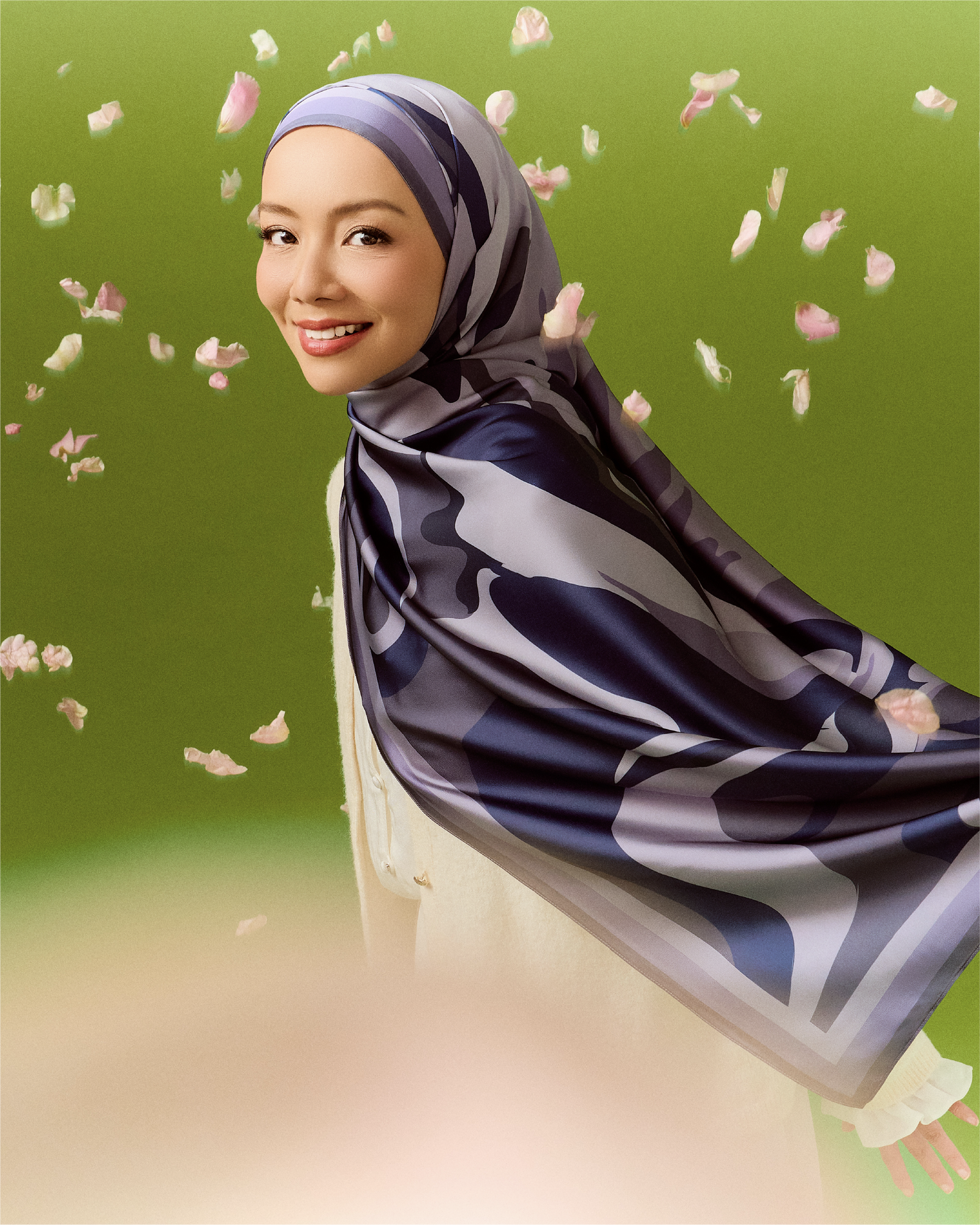 Juwita Satin Square - Blue