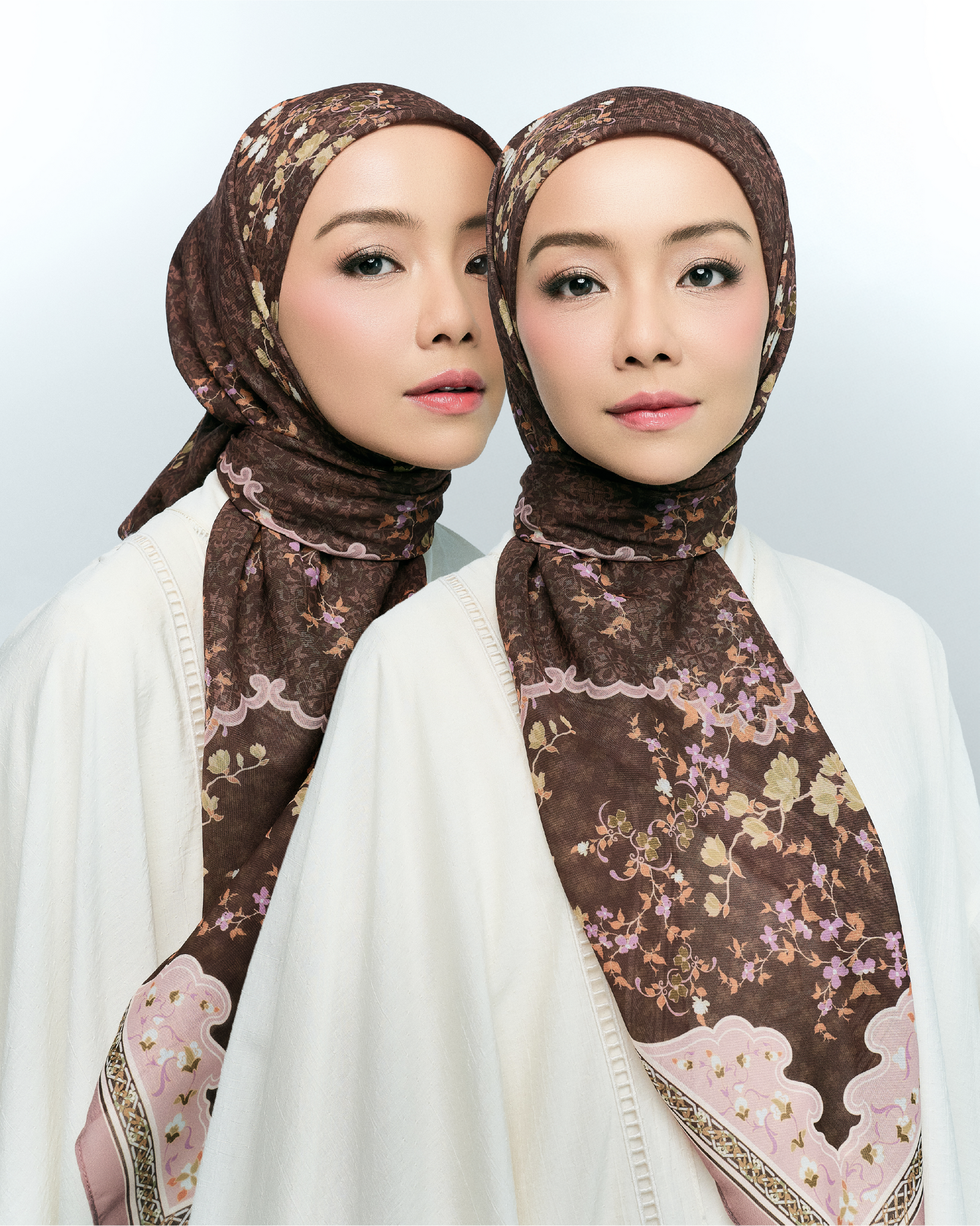 Adinda Voile Square - Brown