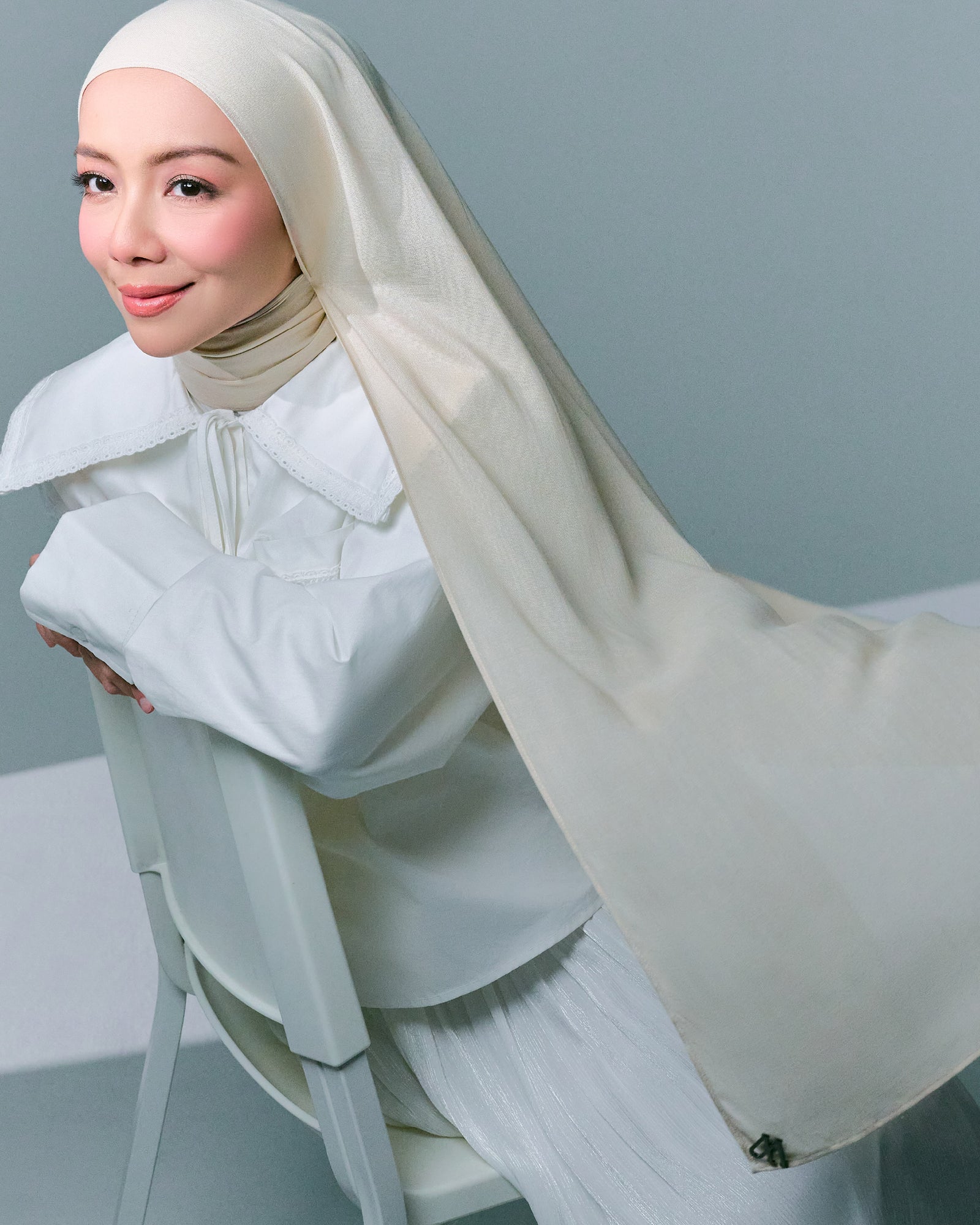 Cottn' Up Shawl - Cream