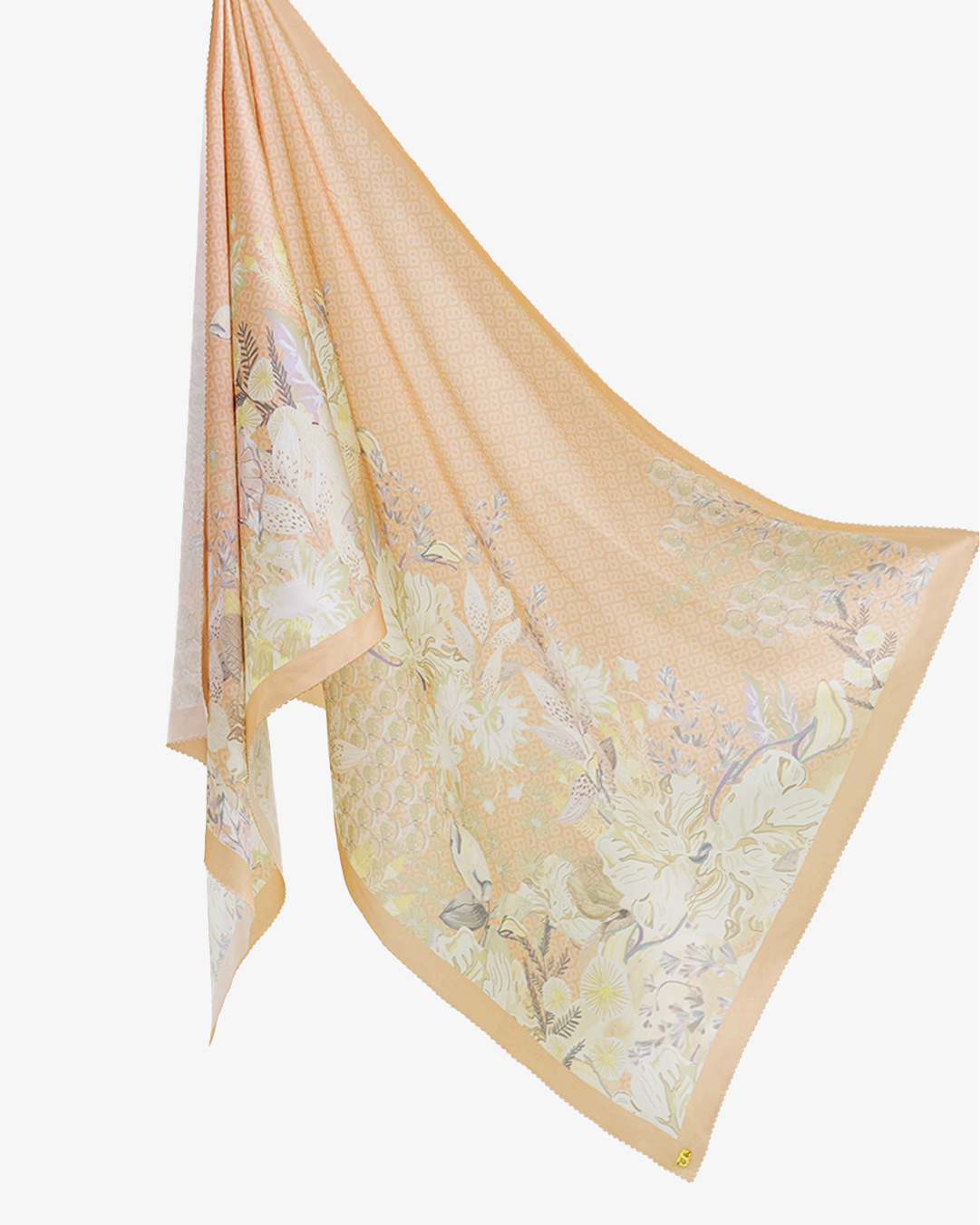 The Gardenia Satin Shawl - Carnation