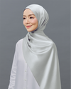 MF Matte Satin Shawl - Pearl