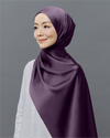 MF Matte Satin Shawl - Violet