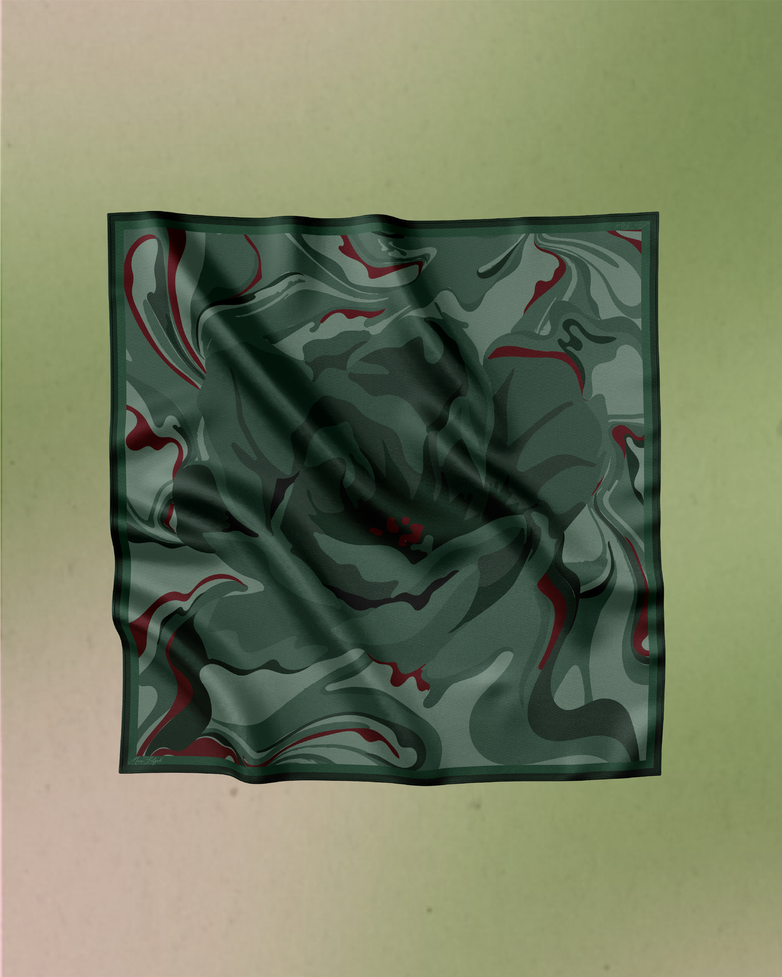 Juwita Satin Square - Green