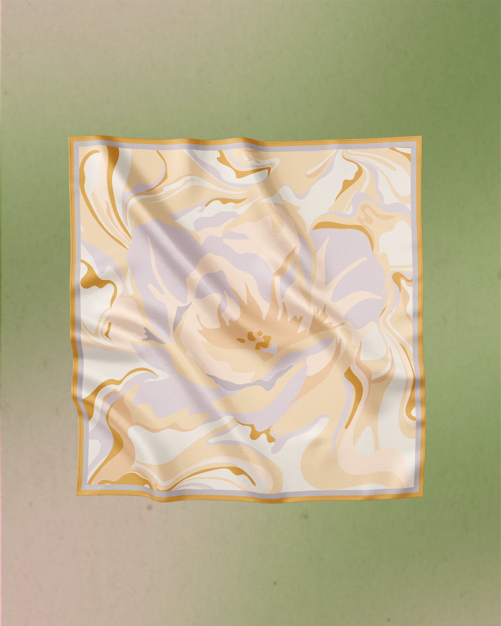 Juwita Satin Square - Yellow