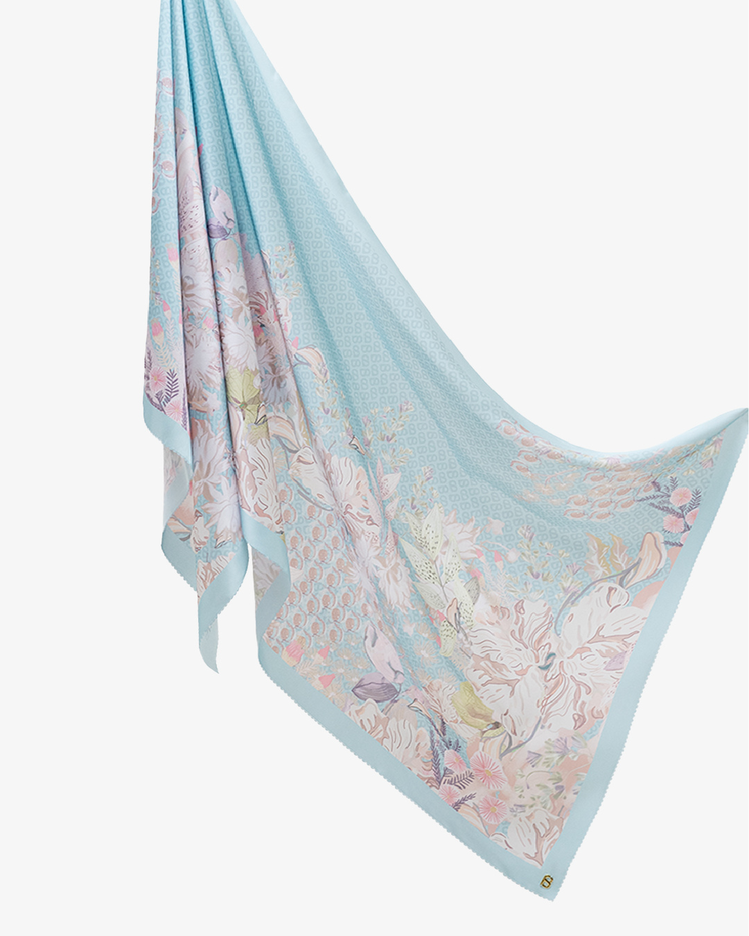 The Gardenia Satin Shawl - Flax
