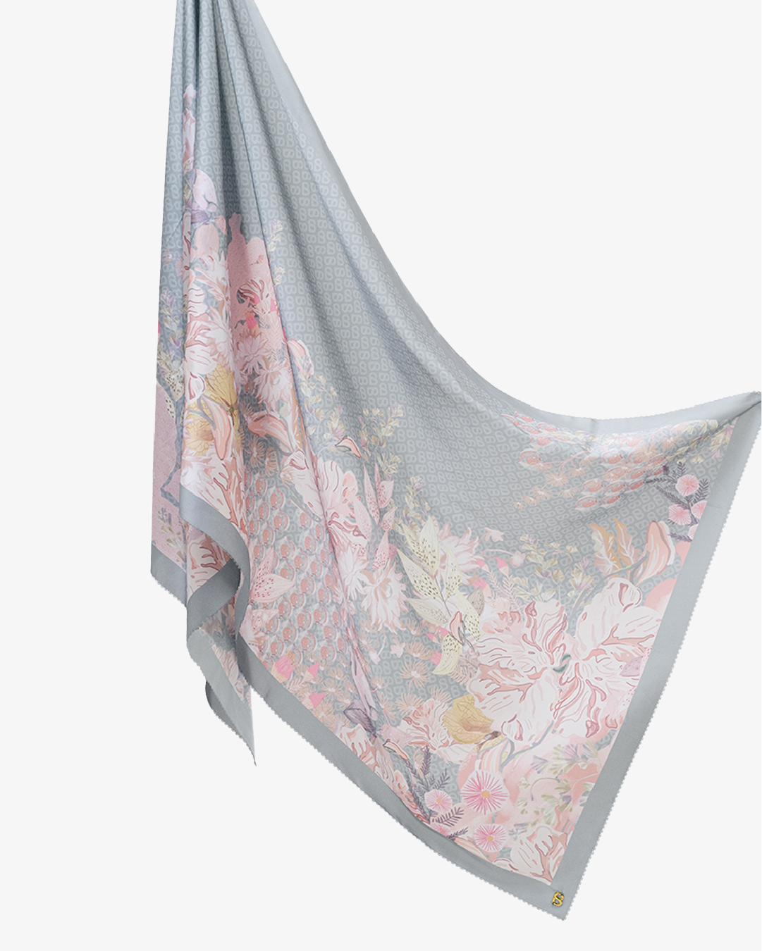 The Gardenia Satin Shawl - Freesia