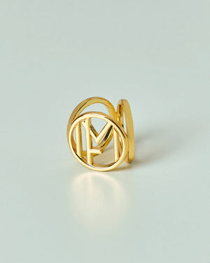 MF Ring Brooch - Gold