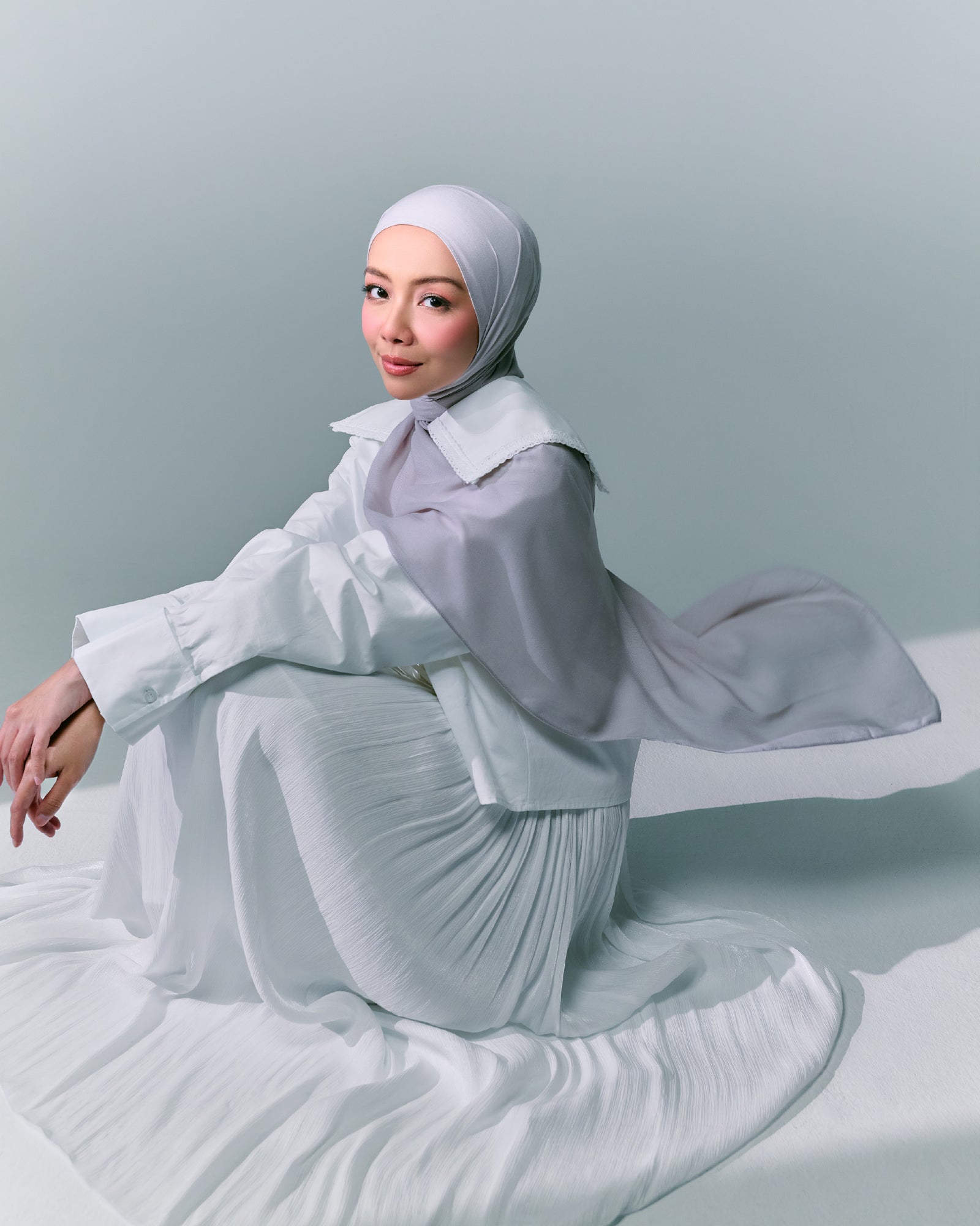 Cottn' Up Shawl - Grey