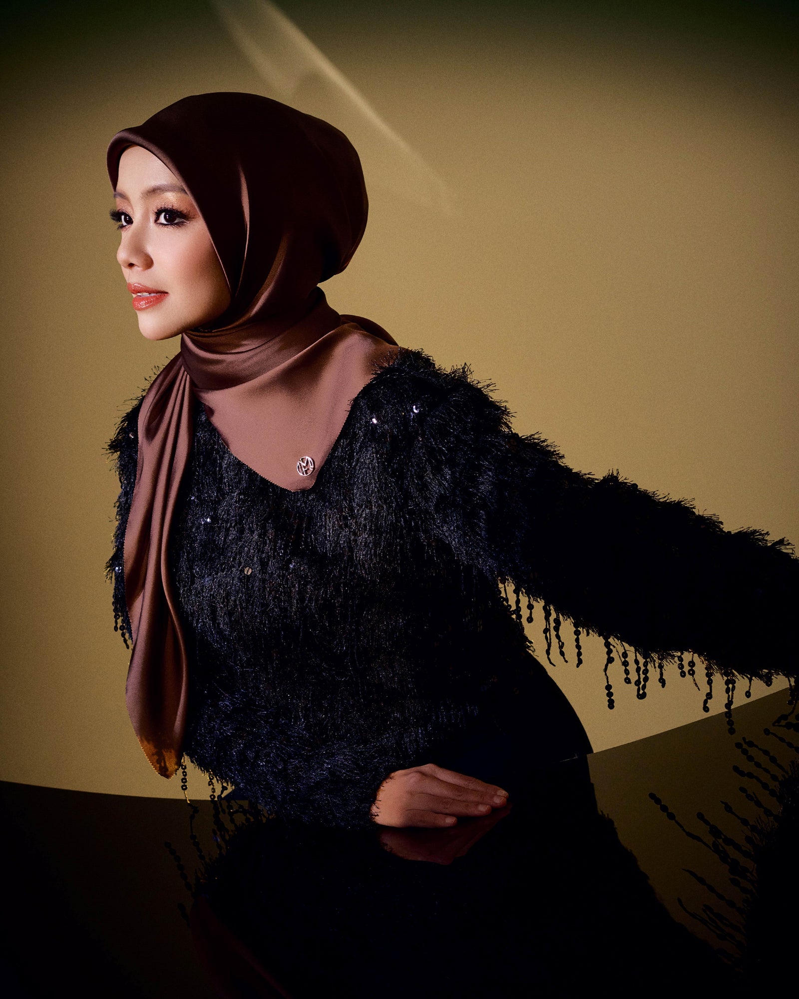 Glam Up Scarf - Cocoa