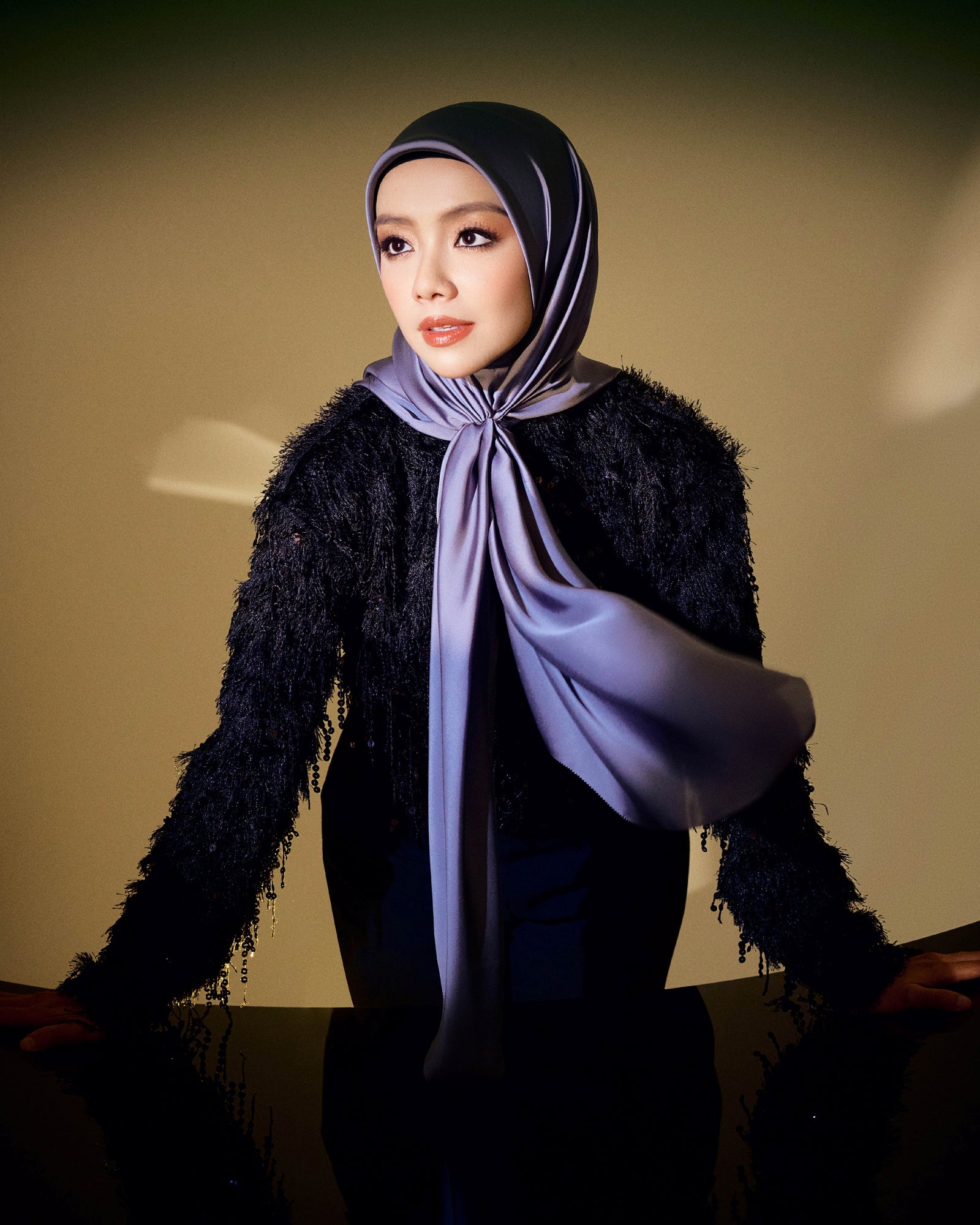 Glam Up Scarf - Lava Smoke