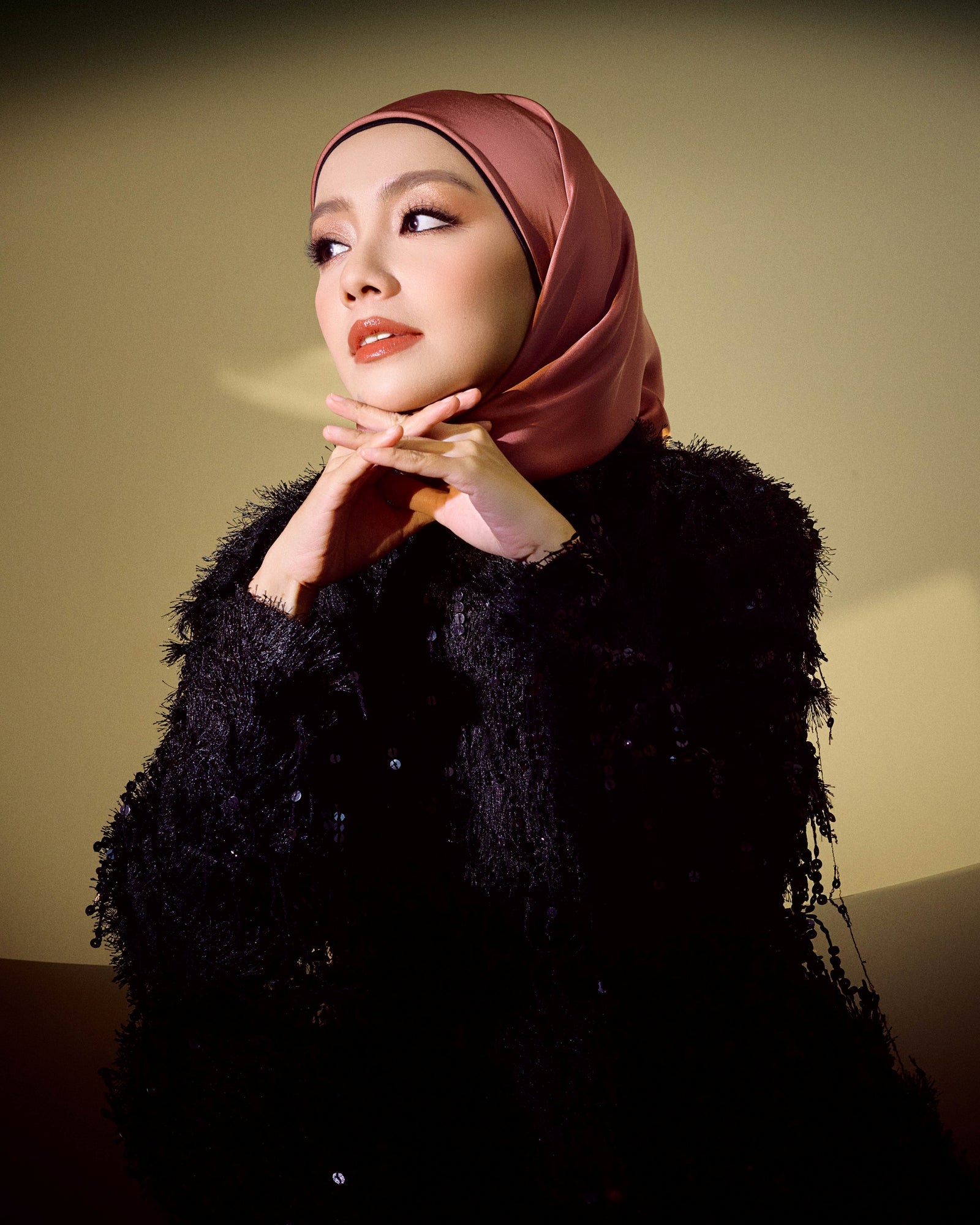 Glam Up Scarf - Withered Rose