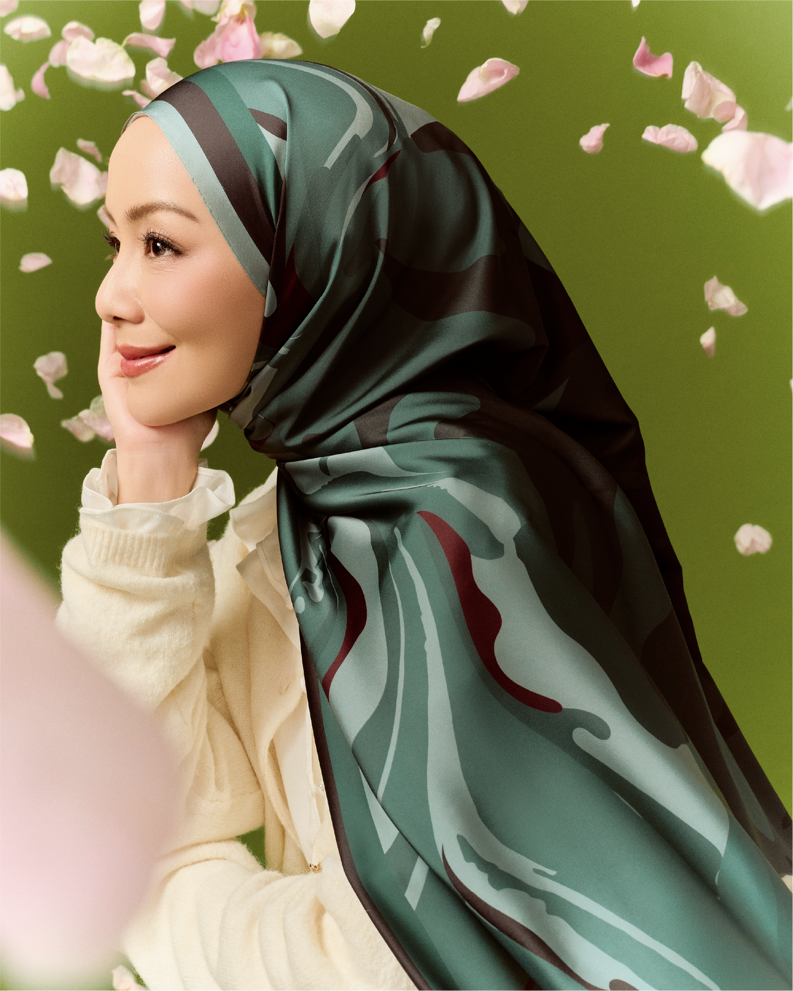 Juwita Satin Square - Green