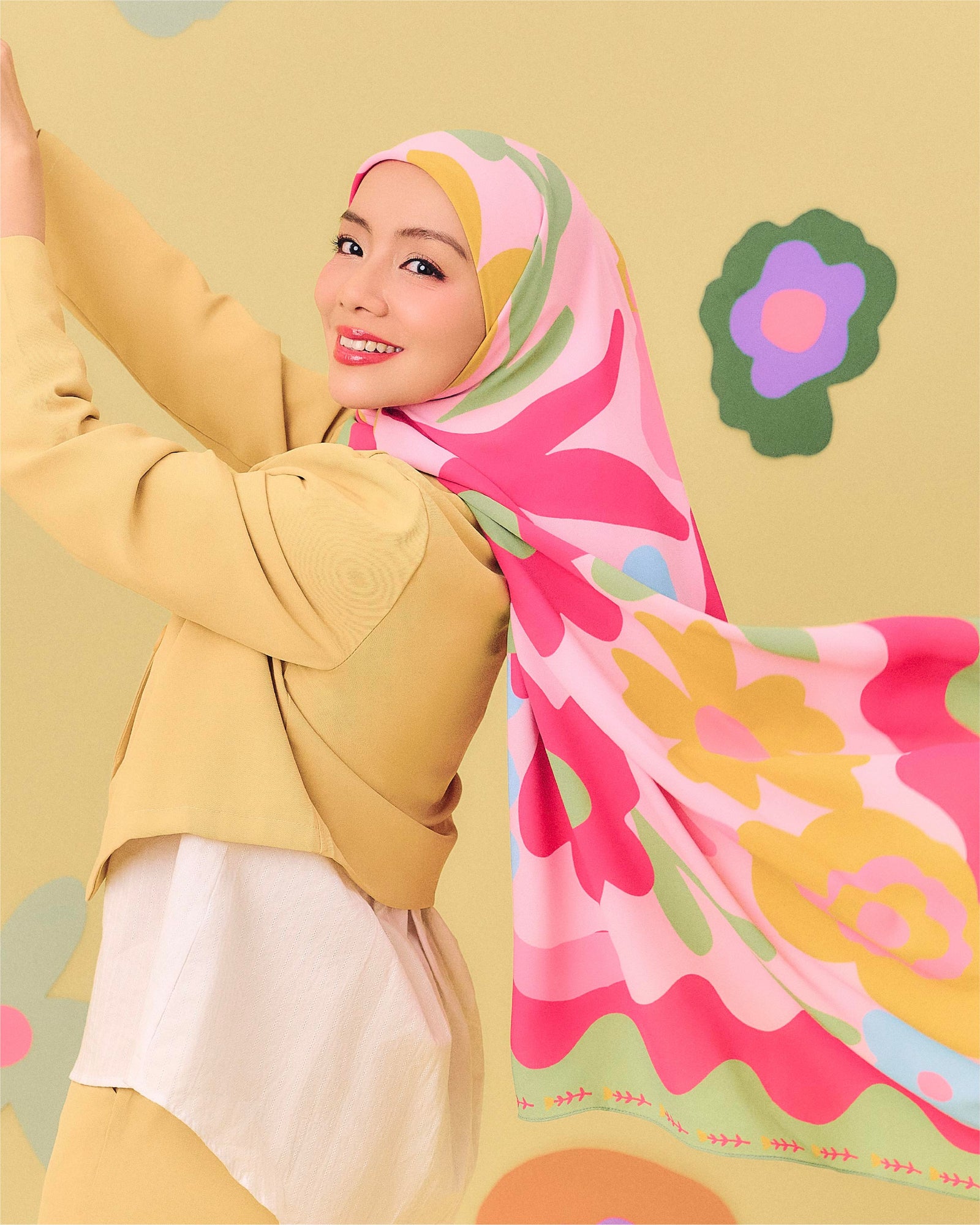 Bloom Pop Square - Green