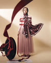 Petite Bow Satin Shawl - Burgundy