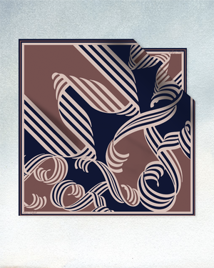 Linéa Satin Square - Navy Blue
