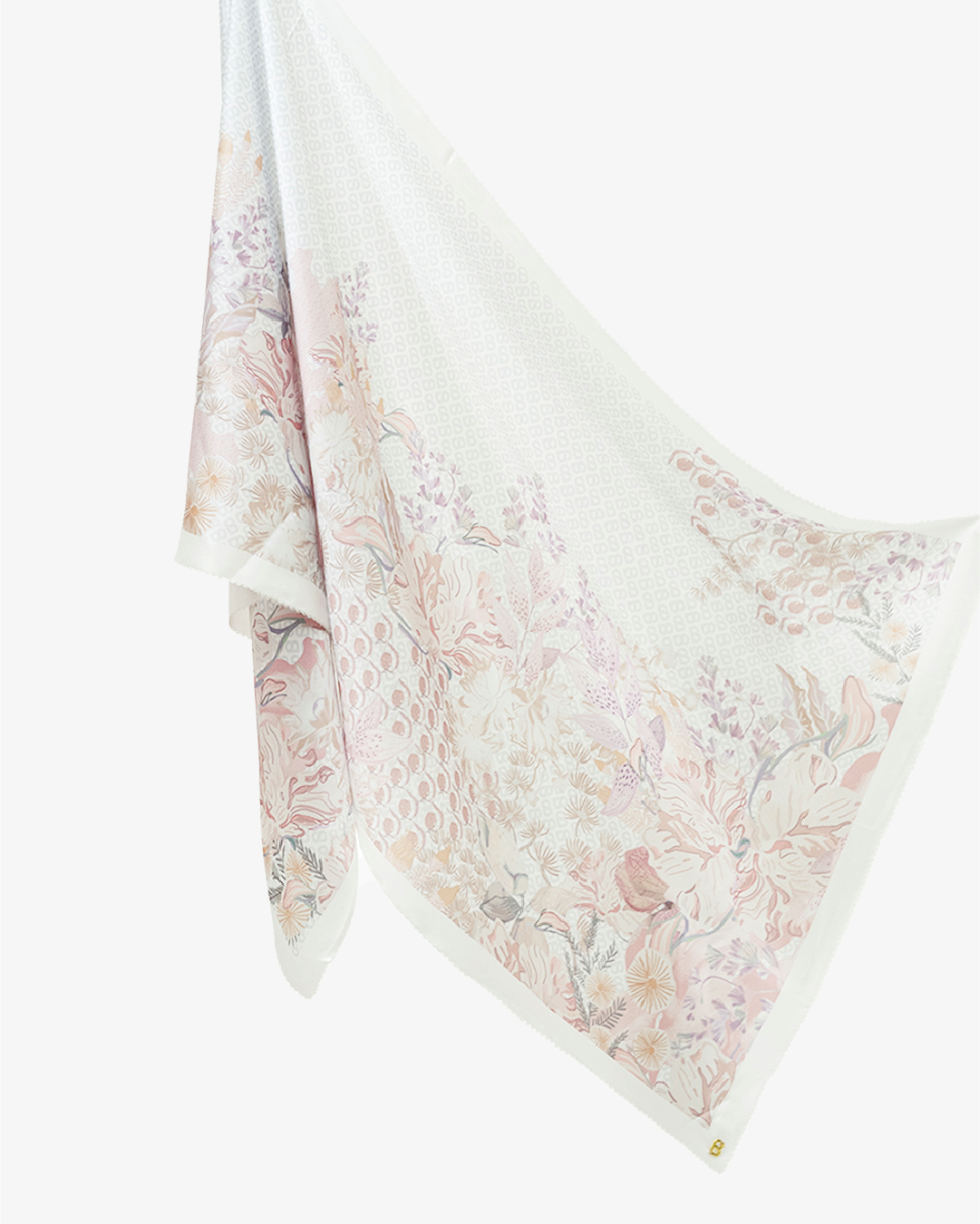 The Gardenia Satin Shawl - Lily
