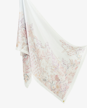 The Gardenia Satin Shawl - Lily