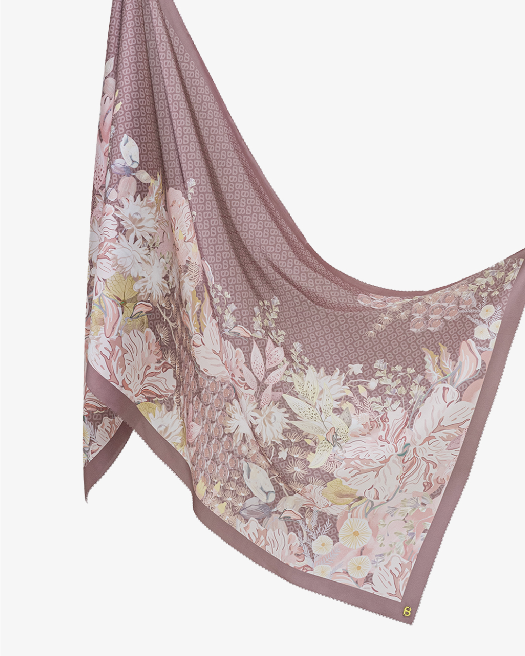 The Gardenia Satin Shawl - Lotus