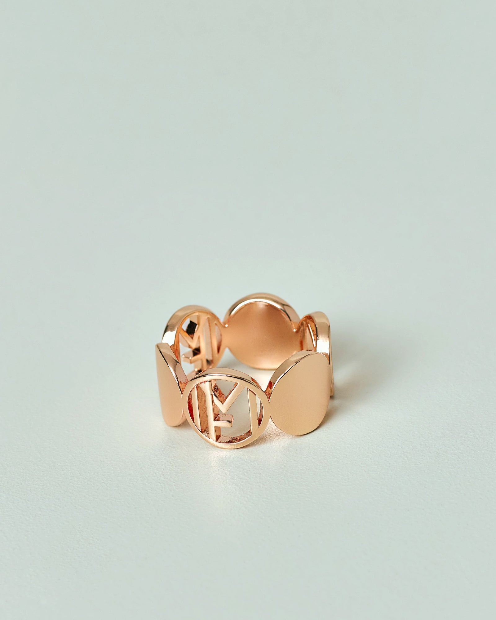 MF Mono Scarf Ring - Rose Gold