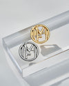 MF Pin Brooch Set - Silver & Gold