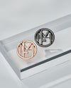 MF Pin Brooch Set - Rose Gold & Black