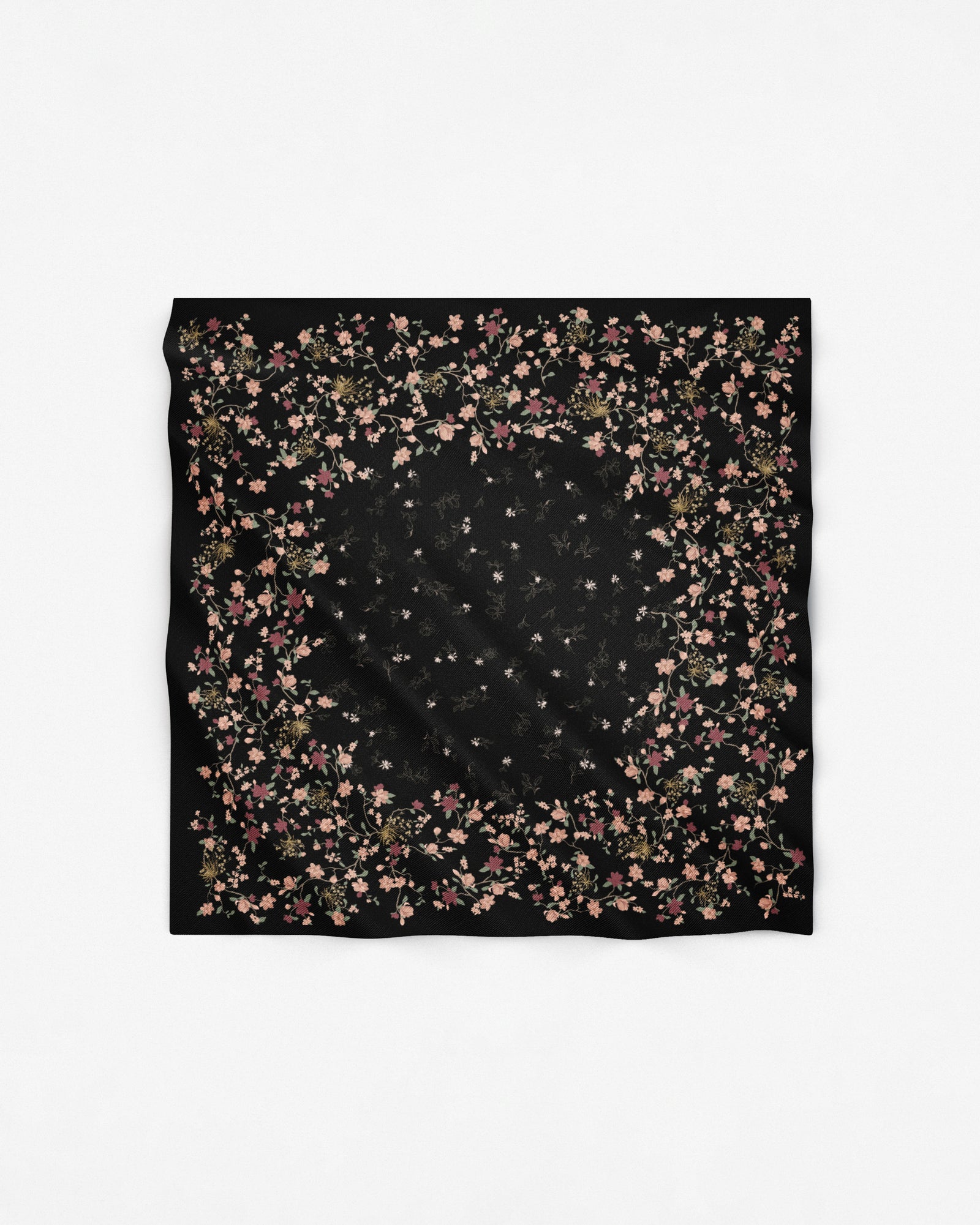 Magnolie Satin Square - Black