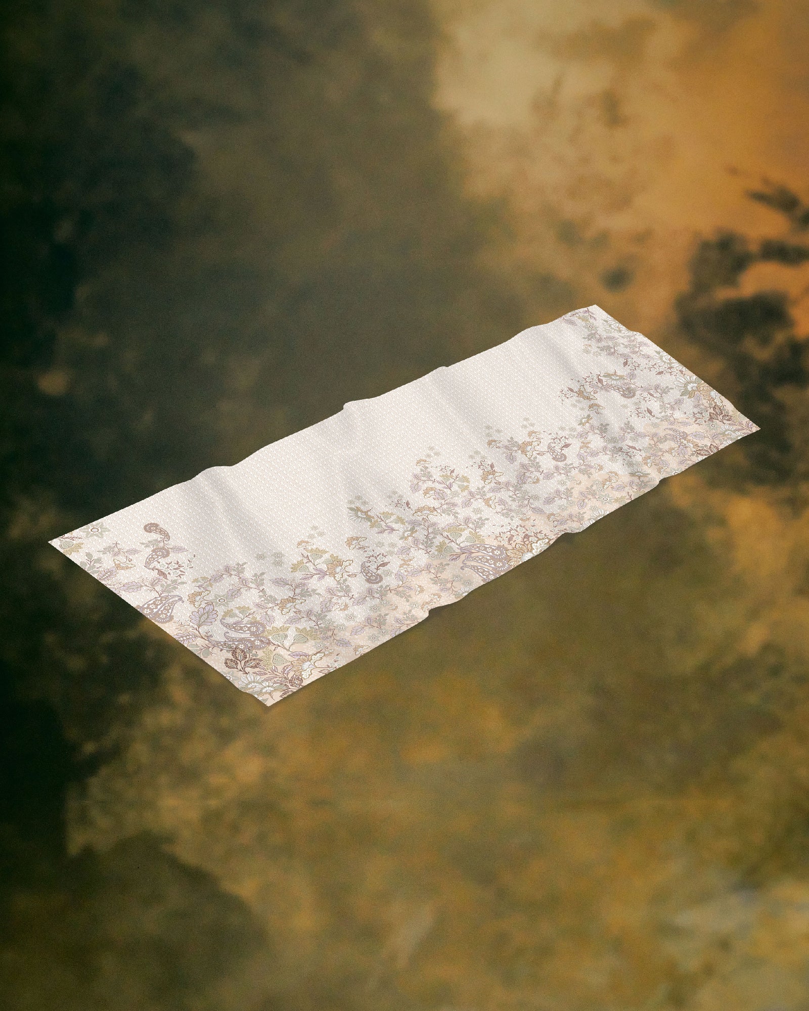 Mastani Satin Shawl - Sepia