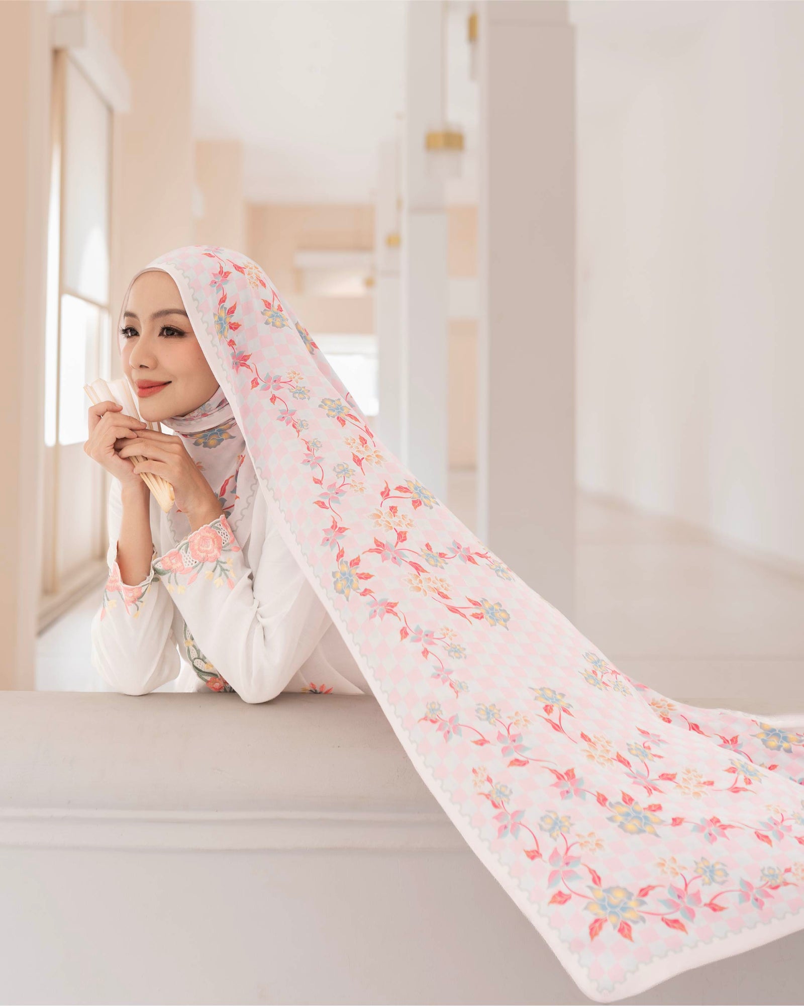 Warisan Shawl - Mutiara