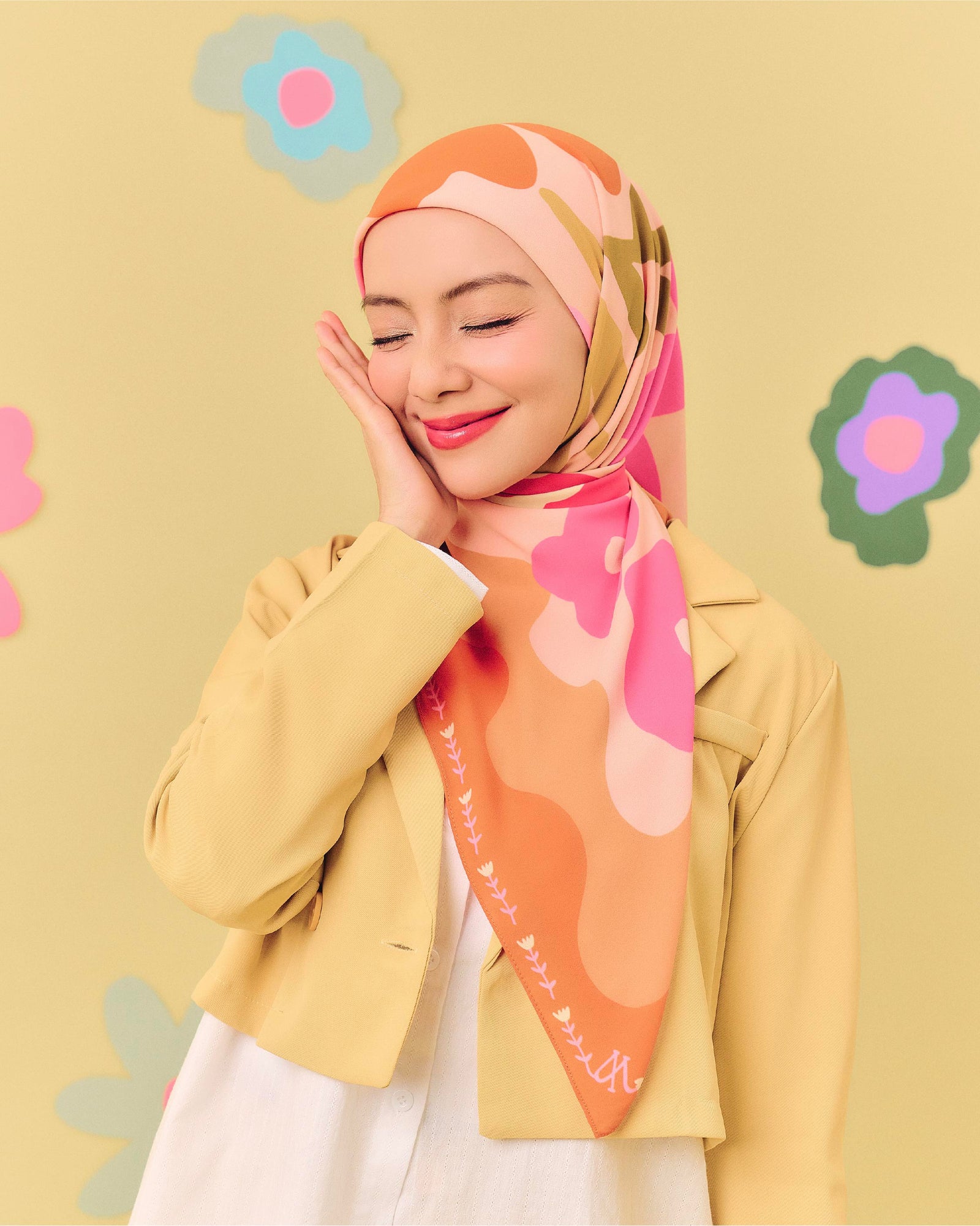 Bloom Pop Square - Orange